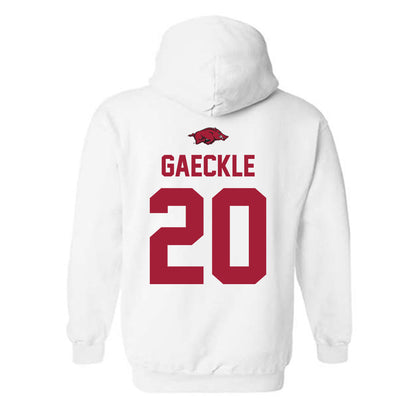Arkansas - NCAA Baseball : Gabe Gaeckle - Classic Shersey Hooded Sweatshirt-1