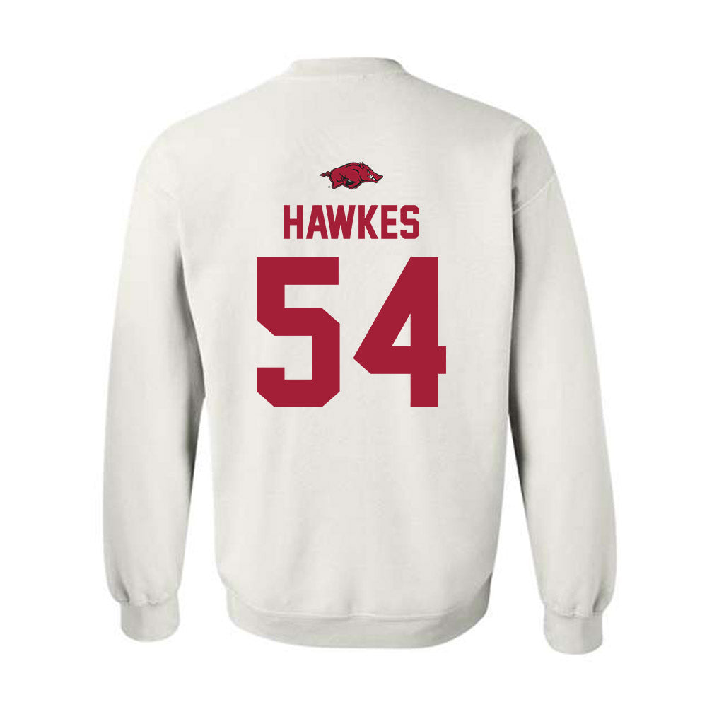 Arkansas - NCAA Football : Adam Hawkes - Classic Shersey Crewneck Sweatshirt-1