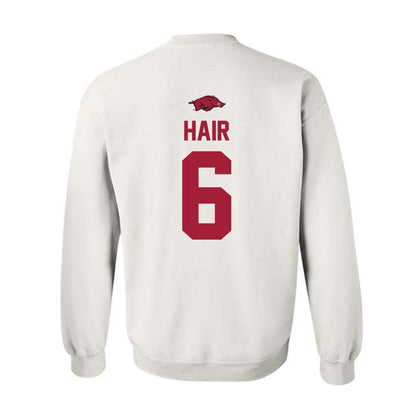 Arkansas - NCAA Women's Soccer : Cora Hair - Classic Shersey Crewneck Sweatshirt-1