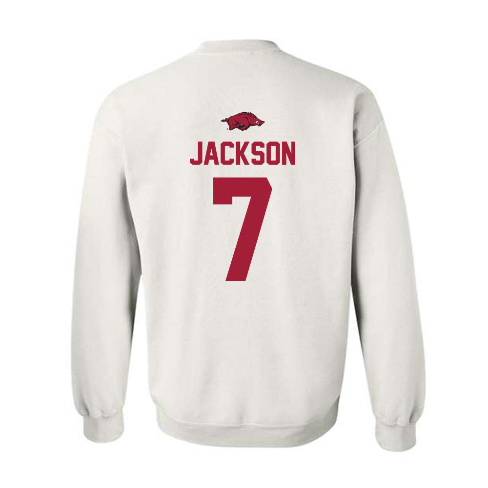 Arkansas - NCAA Football : KJ Jackson - Classic Shersey Crewneck Sweatshirt-1