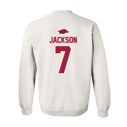 Arkansas - NCAA Football : KJ Jackson - Classic Shersey Crewneck Sweatshirt-1