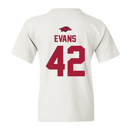 Arkansas - NCAA Football : Jeremy Evans - Classic Shersey Youth T-Shirt-1