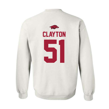 Arkansas - NCAA Football : Carey Clayton - Classic Shersey Crewneck Sweatshirt-1