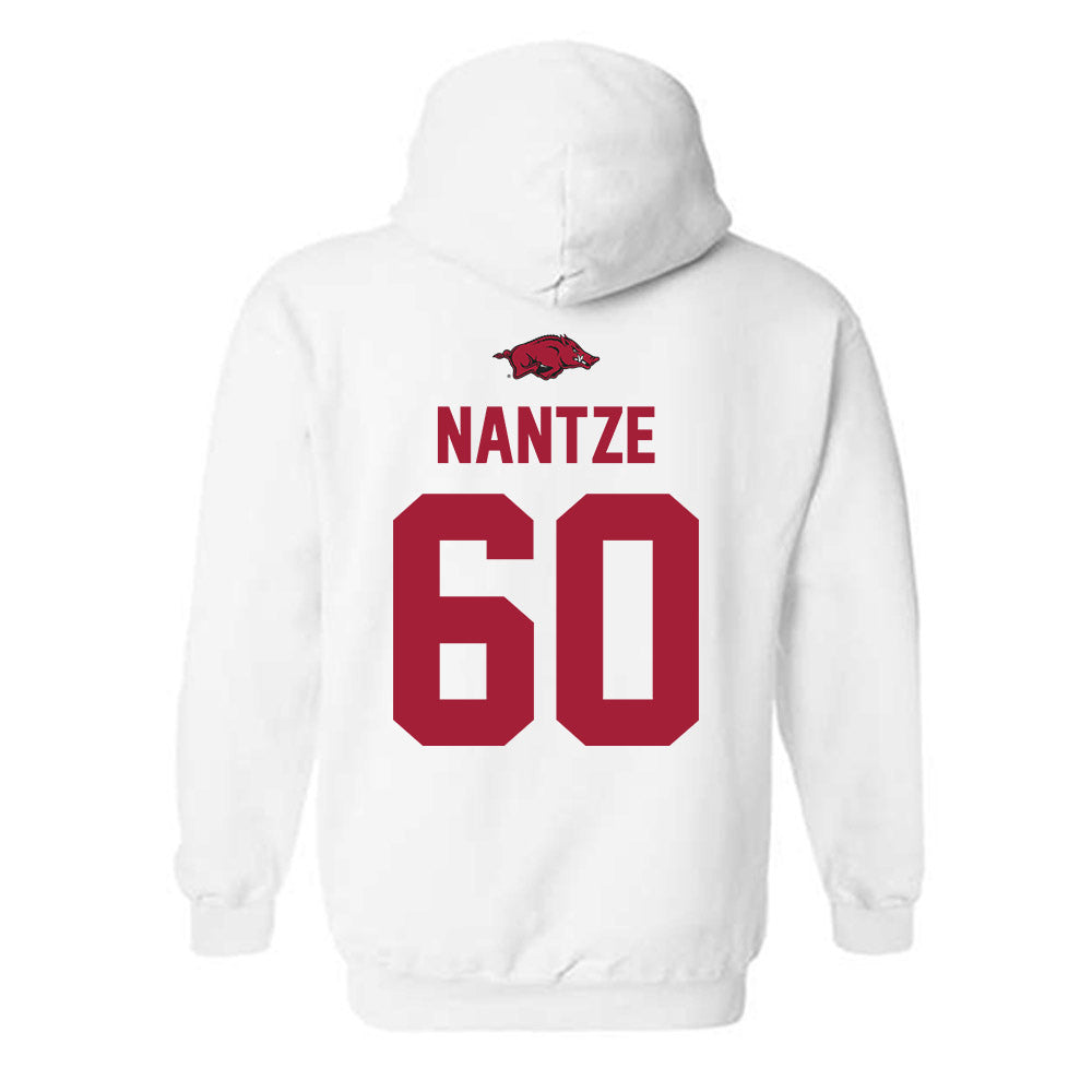 Arkansas - NCAA Football : Jonas Nantze - Classic Shersey Hooded Sweatshirt-1
