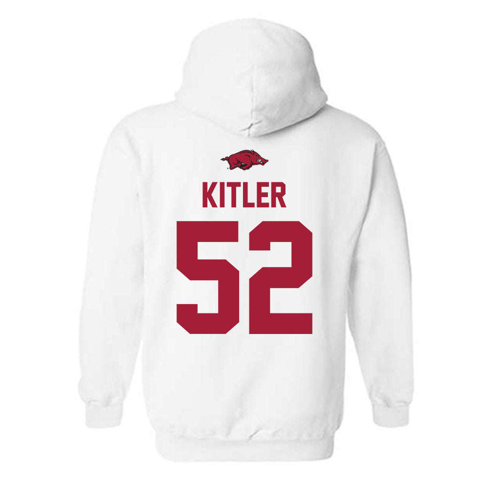 Arkansas - NCAA Football : Caden Kitler - Classic Shersey Hooded Sweatshirt-1