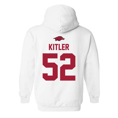 Arkansas - NCAA Football : Caden Kitler - Classic Shersey Hooded Sweatshirt-1