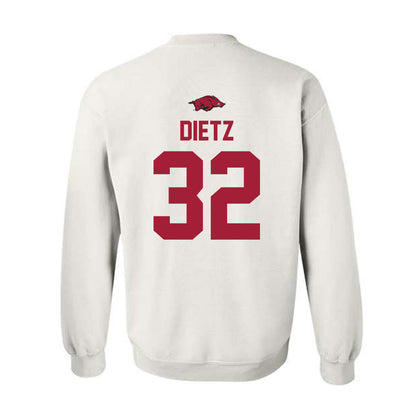 Arkansas - NCAA Baseball : Hunter Dietz - Classic Shersey Crewneck Sweatshirt-1