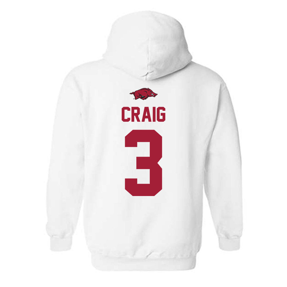 Arkansas - NCAA Women's Soccer : Nuria Craig - Classic Shersey Hooded Sweatshirt-1