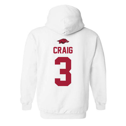 Arkansas - NCAA Women's Soccer : Nuria Craig - Classic Shersey Hooded Sweatshirt-1