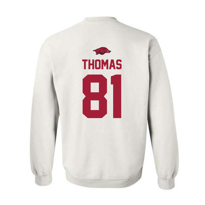 Arkansas - NCAA Football : Dai'Shaun Thomas - Classic Shersey Crewneck Sweatshirt-1