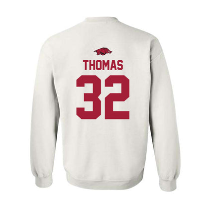 Arkansas - NCAA Women's Basketball : D'Asia Thomas - Classic Shersey Crewneck Sweatshirt-1
