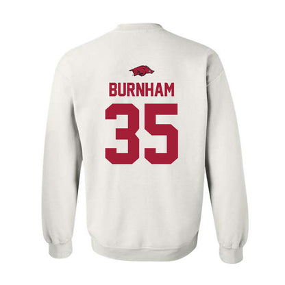 Arkansas - NCAA Baseball : Ty Burnham - Classic Shersey Crewneck Sweatshirt-1