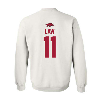 Arkansas - NCAA Women's Volleyball : Elsie Law - Classic Shersey Crewneck Sweatshirt-1