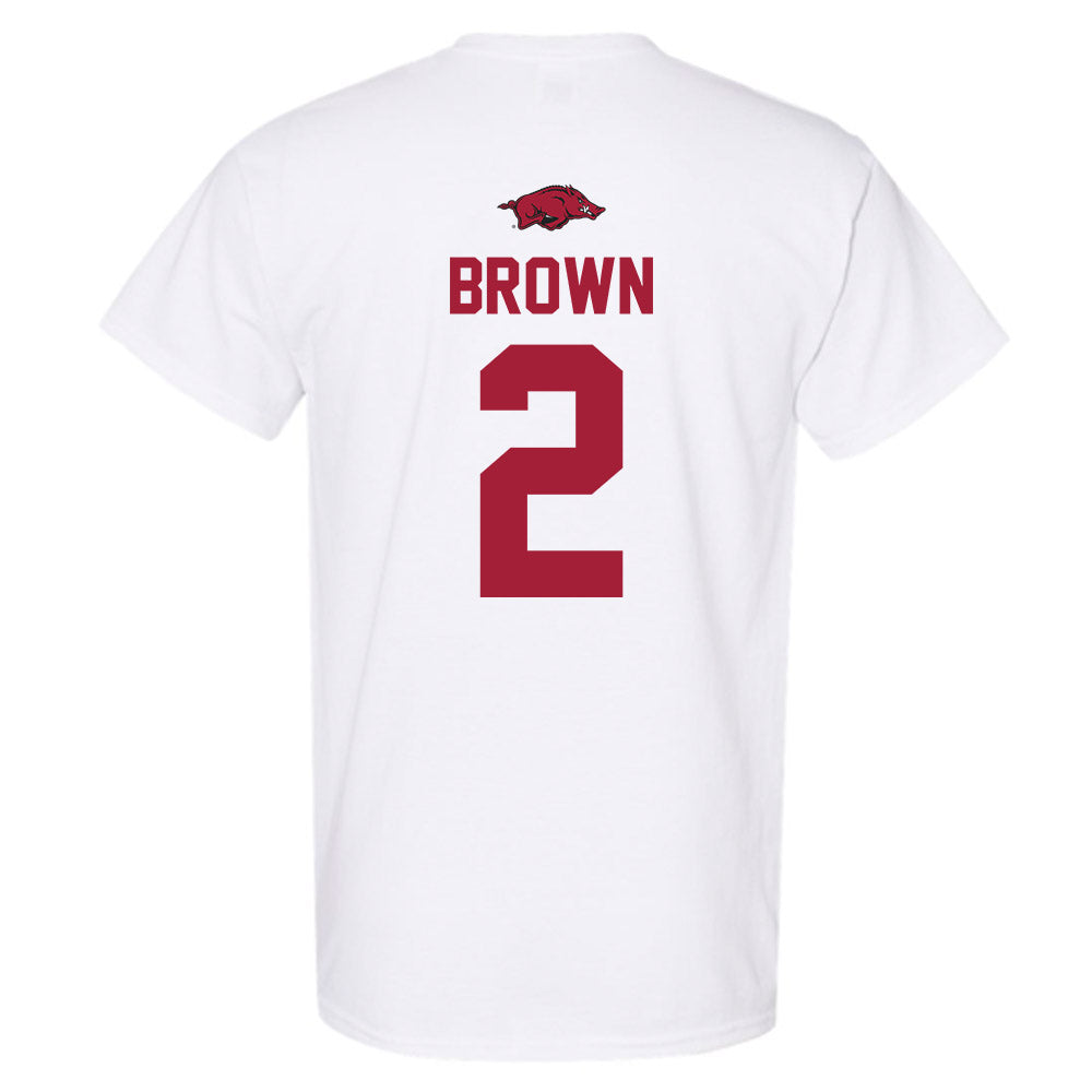 Arkansas - NCAA Men's Basketball : Amere Brown - Classic Shersey T-Shirt-1