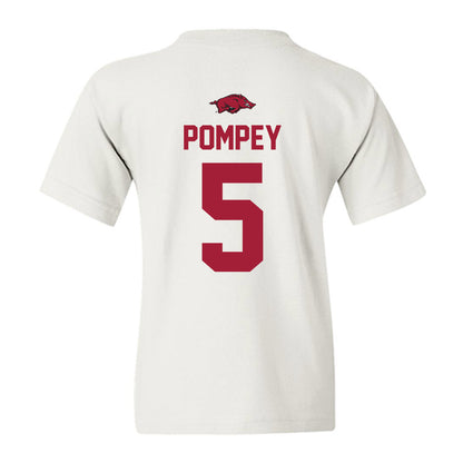Arkansas - NCAA Baseball : TJ Pompey - Classic Shersey Youth T-Shirt-1