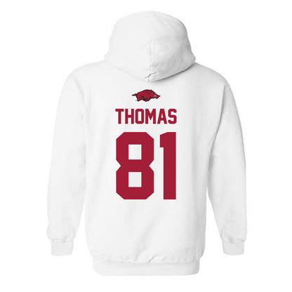 Arkansas - NCAA Football : Dai'Shaun Thomas - Classic Shersey Hooded Sweatshirt-1