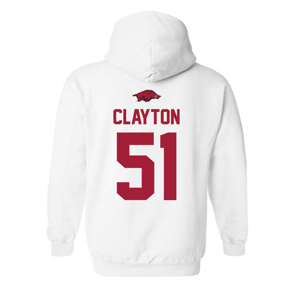 Arkansas - NCAA Football : Carey Clayton - Classic Shersey Hooded Sweatshirt-1