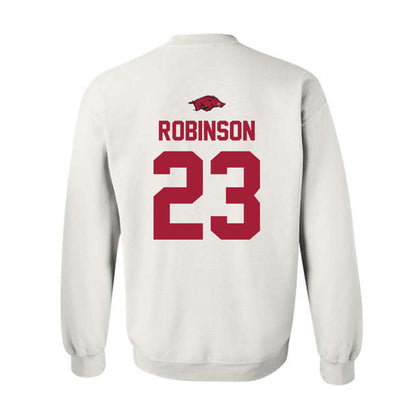 Arkansas - NCAA Women's Basketball : Emily Robinson - Classic Shersey Crewneck Sweatshirt-1