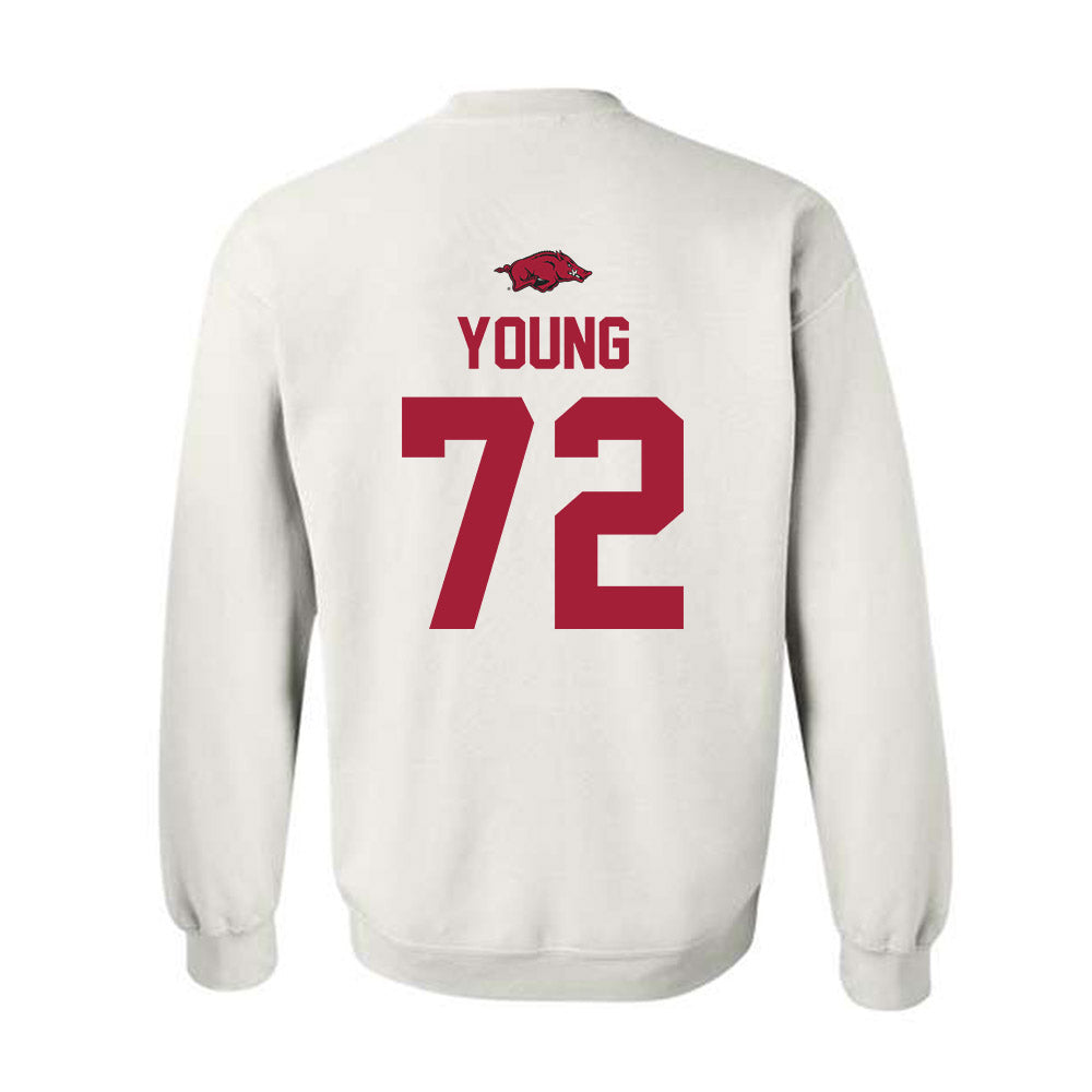 Arkansas - NCAA Football : Tucker Young - Classic Shersey Crewneck Sweatshirt-1