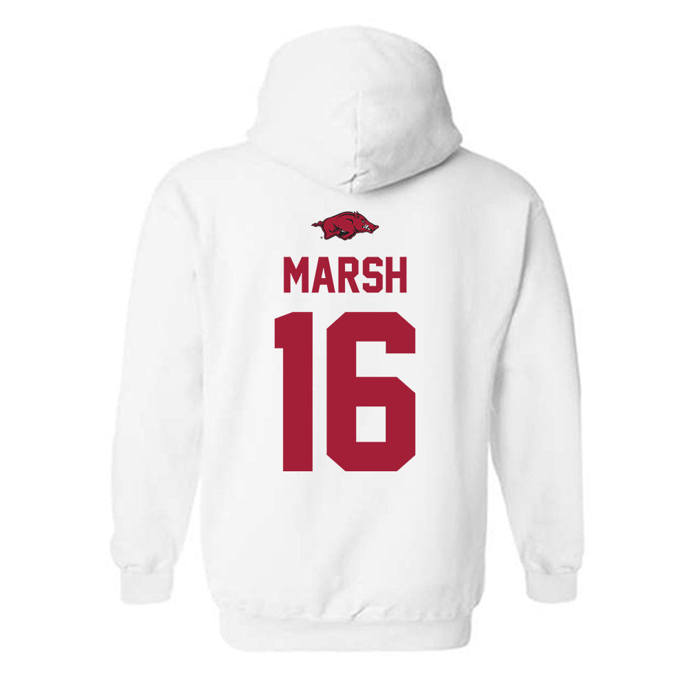 Arkansas - NCAA Football : Kourtlan Marsh - Classic Shersey Hooded Sweatshirt-1