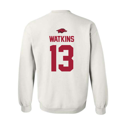 Arkansas - NCAA Football : Jelani Watkins - Classic Shersey Crewneck Sweatshirt-1
