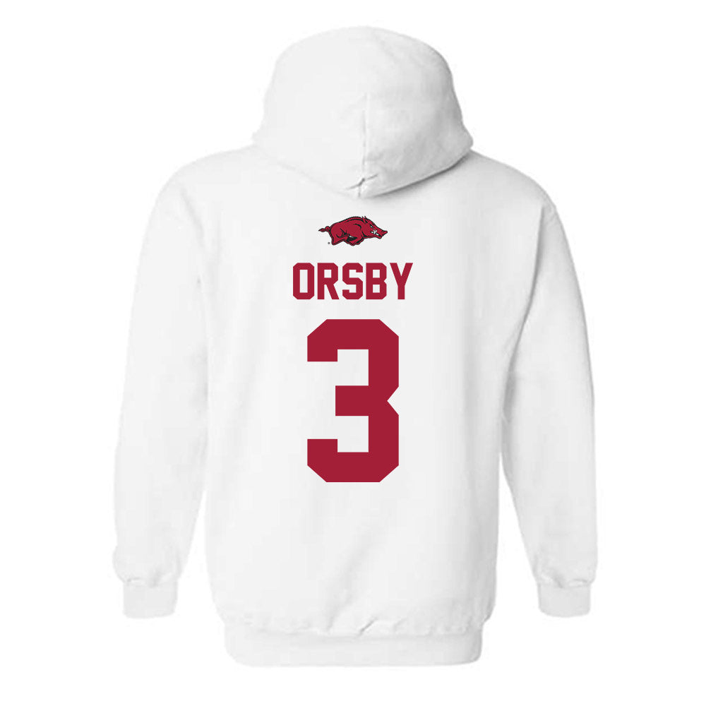 Arkansas - NCAA Women's Basketball : Allanah Orsby - Classic Shersey Hooded Sweatshirt-1