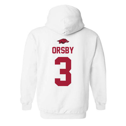 Arkansas - NCAA Women's Basketball : Allanah Orsby - Classic Shersey Hooded Sweatshirt-1
