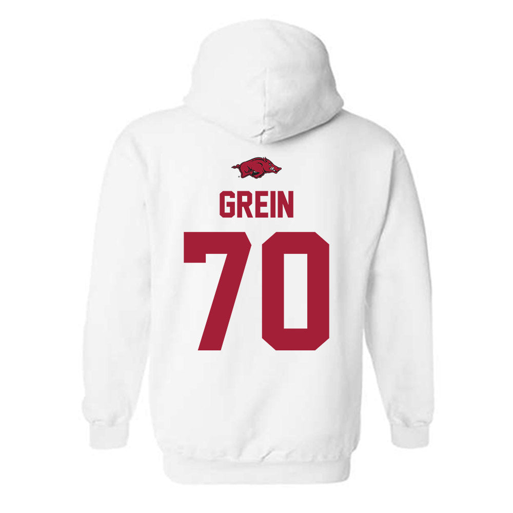 Arkansas - NCAA Football : Dan Grein - Classic Shersey Hooded Sweatshirt-1