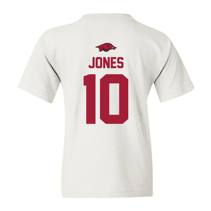 Arkansas - NCAA Women's Basketball : Taleyah Jones - Classic Shersey Youth T-Shirt-1