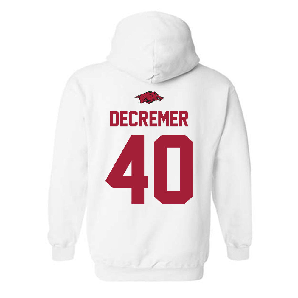 Arkansas - NCAA Baseball : James DeCremer - Classic Shersey Hooded Sweatshirt-1