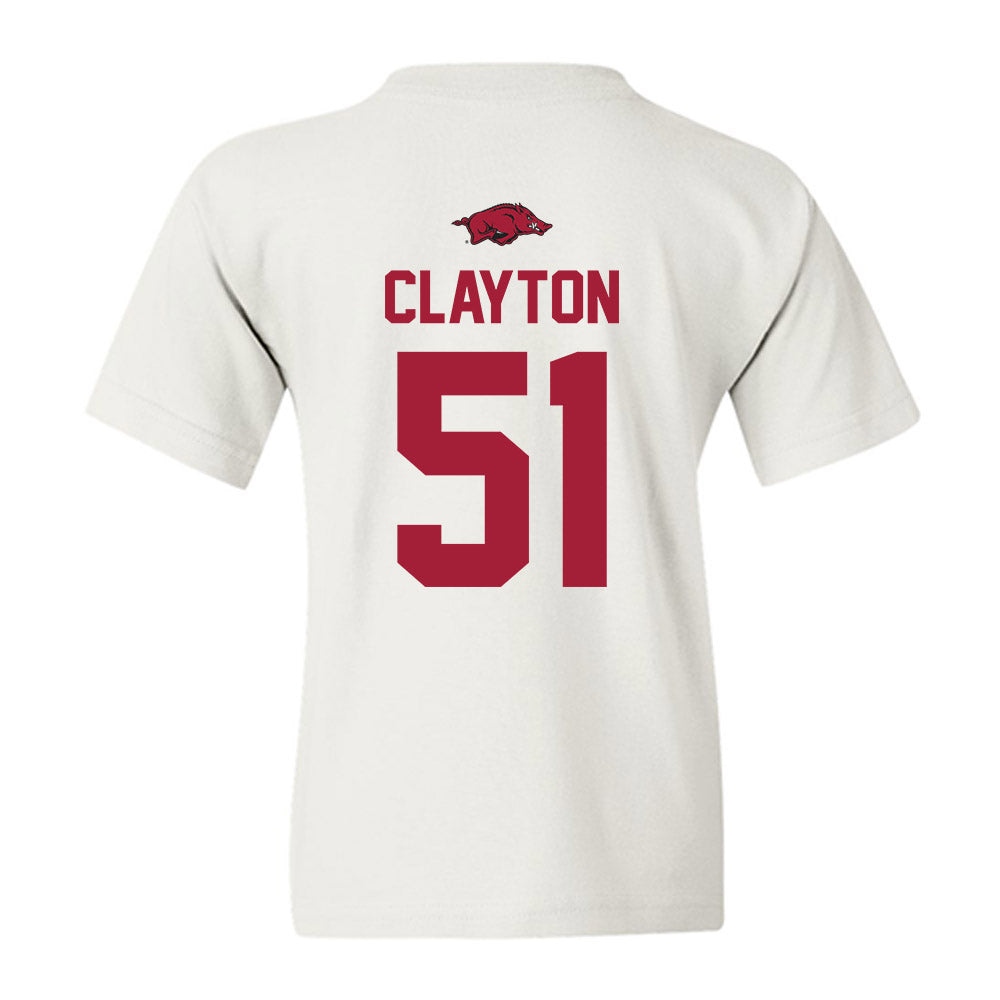 Arkansas - NCAA Football : Carey Clayton - Classic Shersey Youth T-Shirt-1