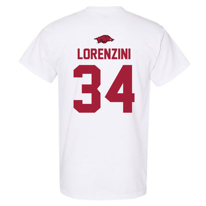 Arkansas - NCAA Baseball : Joey Lorenzini - Classic Shersey T-Shirt-1