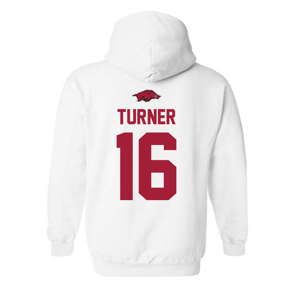 Arkansas - NCAA Baseball : Christian Turner - Classic Shersey Hooded Sweatshirt-1