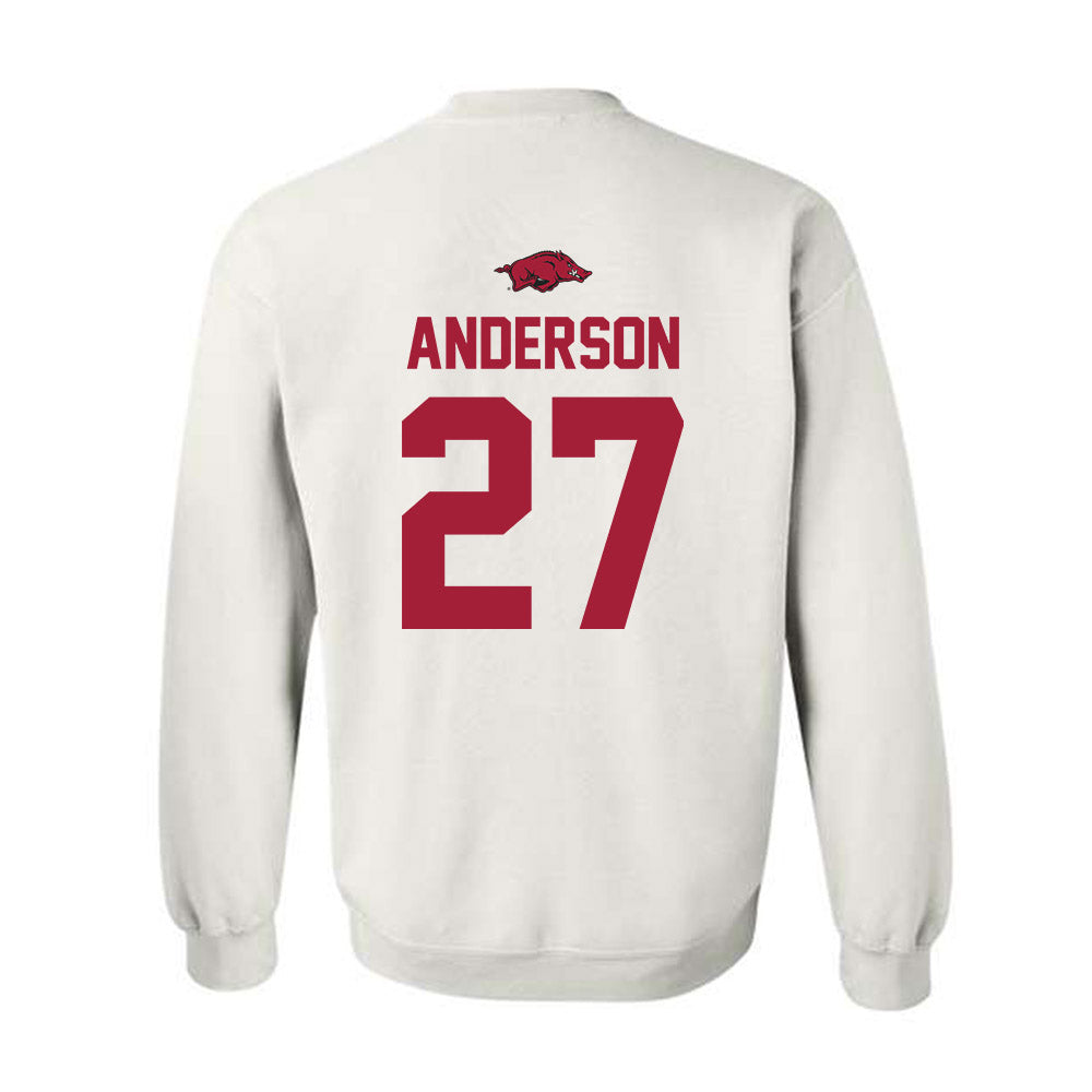 Arkansas - NCAA Women's Soccer : Dejionee Anderson - Classic Shersey Crewneck Sweatshirt-1