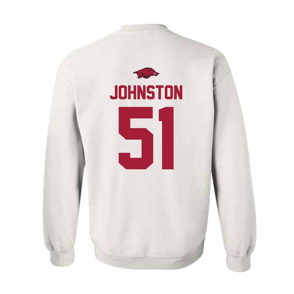 Arkansas - NCAA Football : Adam Johnston - Classic Shersey Crewneck Sweatshirt-1