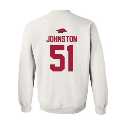 Arkansas - NCAA Football : Adam Johnston - Classic Shersey Crewneck Sweatshirt-1