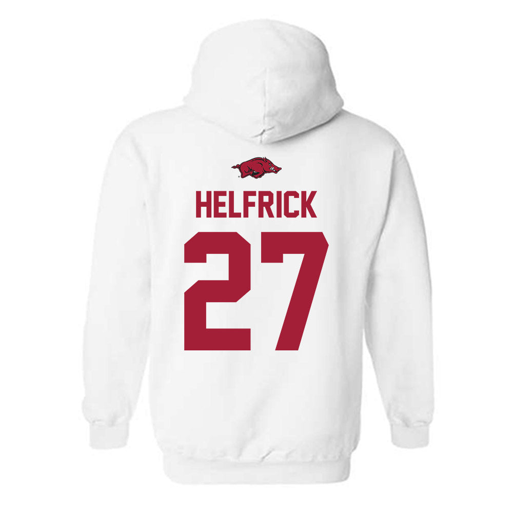 Arkansas - NCAA Baseball : Ryder Helfrick - Classic Shersey Hooded Sweatshirt-1
