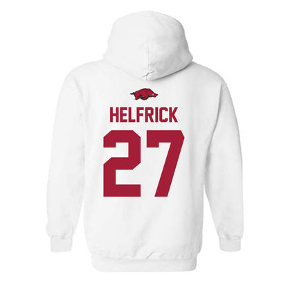 Arkansas - NCAA Baseball : Ryder Helfrick - Classic Shersey Hooded Sweatshirt-1