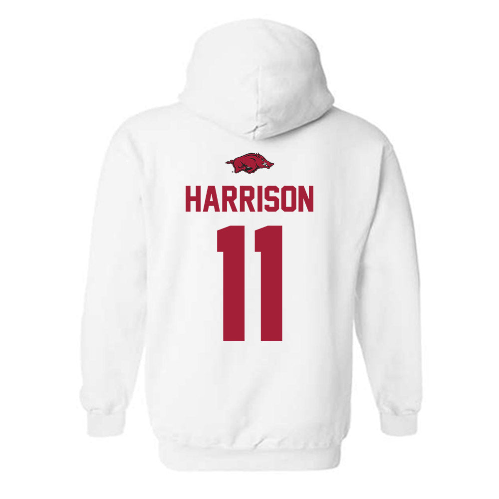 Arkansas - NCAA Football : Monte Harrison - Classic Shersey Hooded Sweatshirt-1