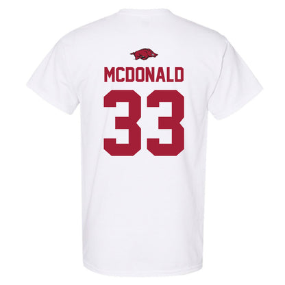 Arkansas - NCAA Women's Soccer : Madden McDonald - Classic Shersey T-Shirt-1
