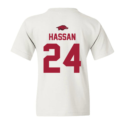 Arkansas - NCAA Women's Basketball : Aisha Hassan - Classic Shersey Youth T-Shirt-1