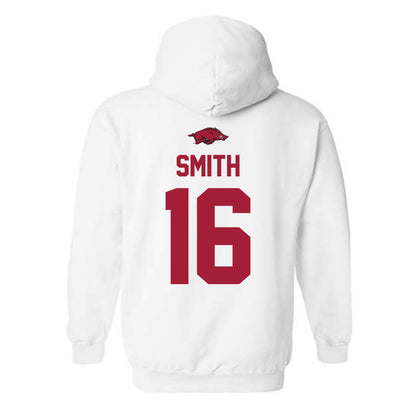 Arkansas - NCAA Women's Volleyball : Layla Smith - Classic Shersey Hooded Sweatshirt-1