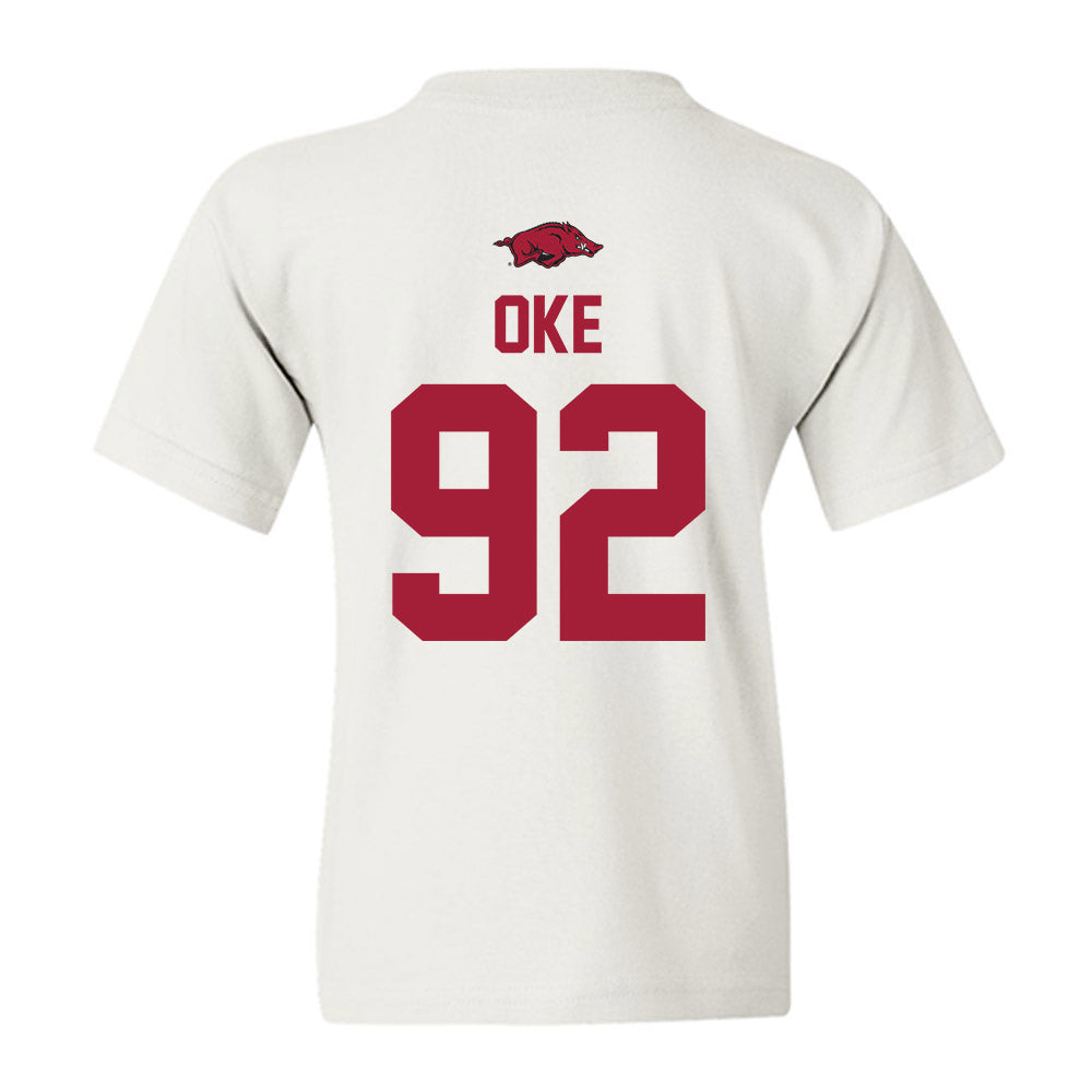 Arkansas - NCAA Football : David Oke - Classic Shersey Youth T-Shirt-1