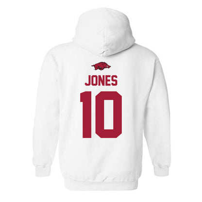 Arkansas - NCAA Women's Basketball : Taleyah Jones - Classic Shersey Hooded Sweatshirt-1
