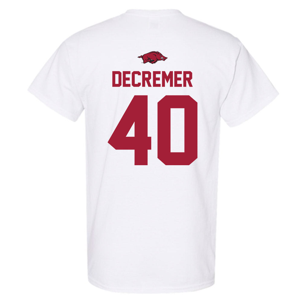 Arkansas - NCAA Baseball : James DeCremer - Classic Shersey T-Shirt-1
