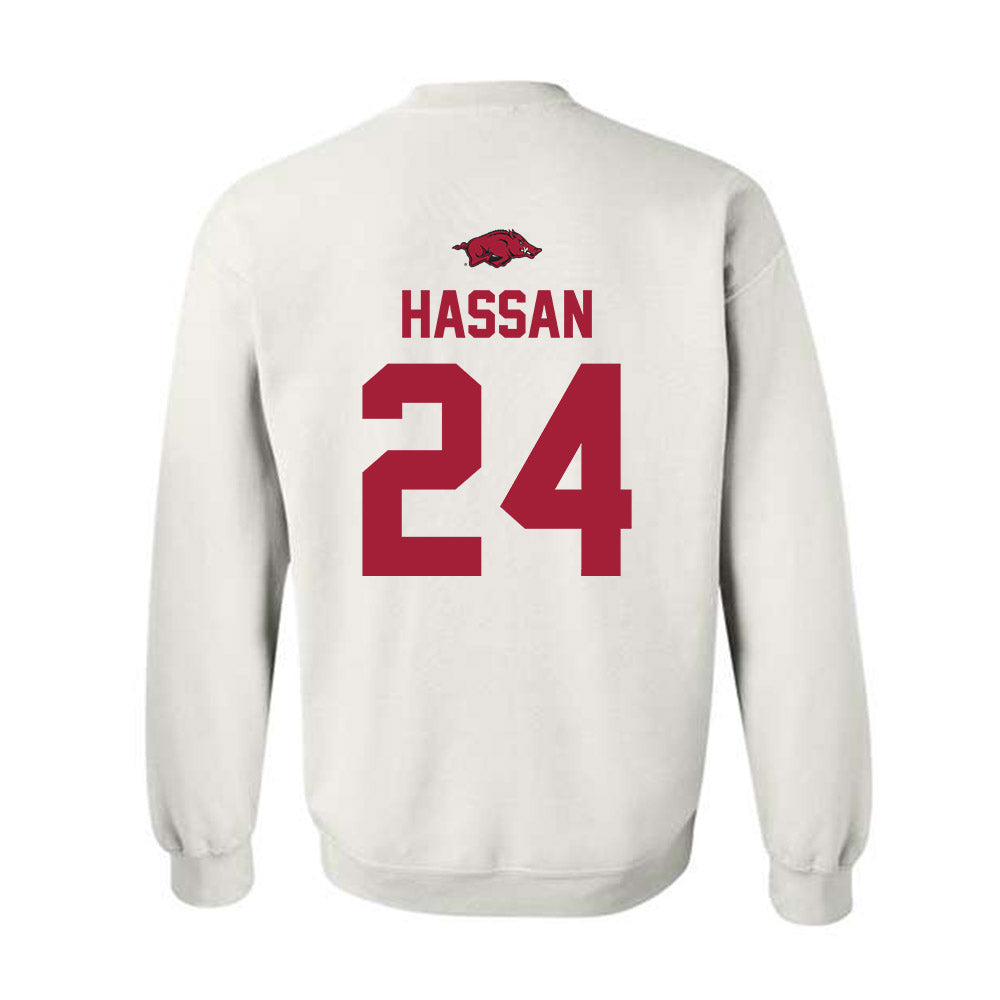 Arkansas - NCAA Women's Basketball : Aisha Hassan - Classic Shersey Crewneck Sweatshirt-1