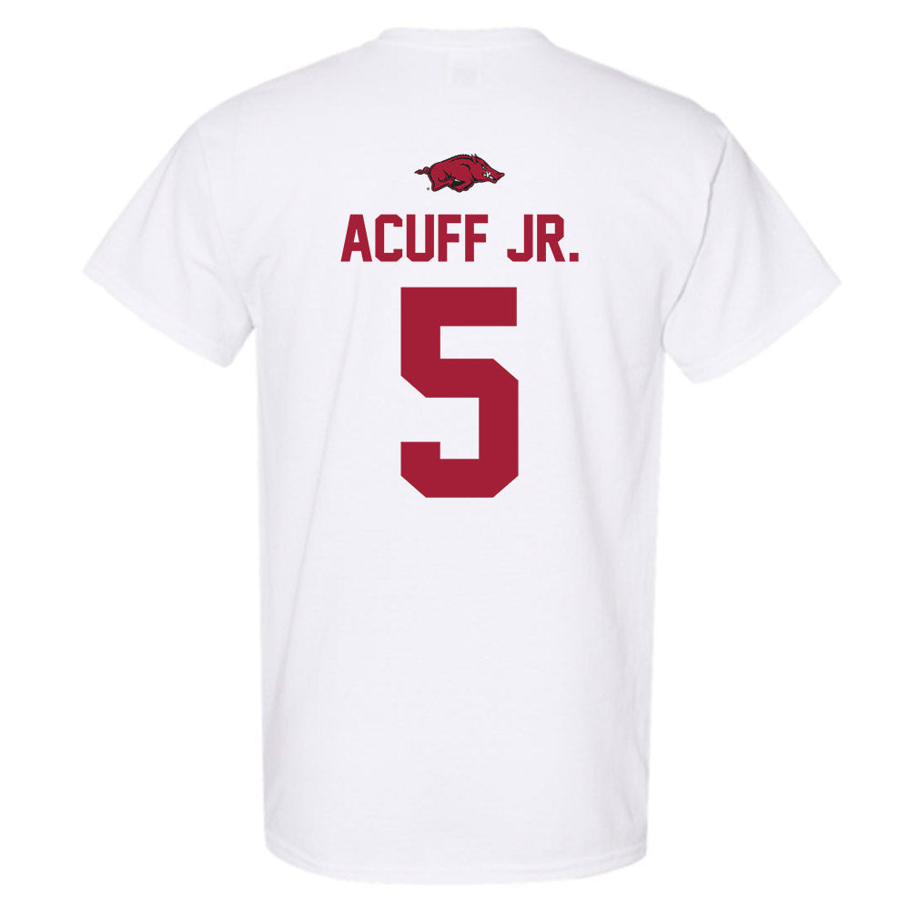Arkansas - NCAA Men's Basketball : Darius Acuff Jr. - Classic Shersey T-Shirt-1