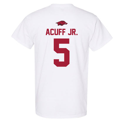 Arkansas - NCAA Men's Basketball : Darius Acuff Jr. - Classic Shersey T-Shirt-1