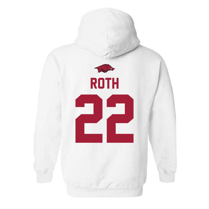 Arkansas - NCAA Women's Volleyball : Ava Roth - Classic Shersey Hooded Sweatshirt-1