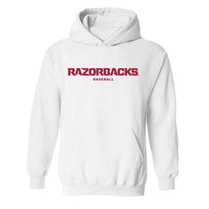 Arkansas - NCAA Baseball : Max Holland - Classic Shersey Hooded Sweatshirt-0